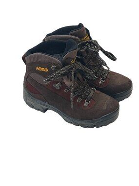 Asolo Gore-Tex Hiking Boots Womens US 7 Brown Suede Vibram Waterproof Gorpcore